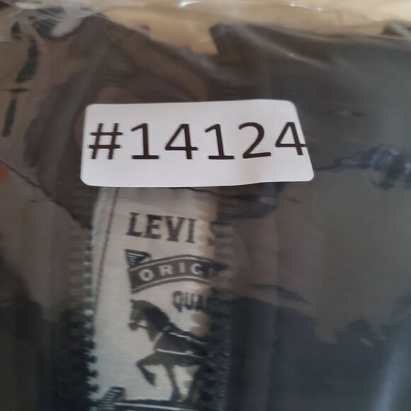 Levis Jacket Mens Large Black Fleece Lined Hooded Tech Jacket - Picture 9 of 9